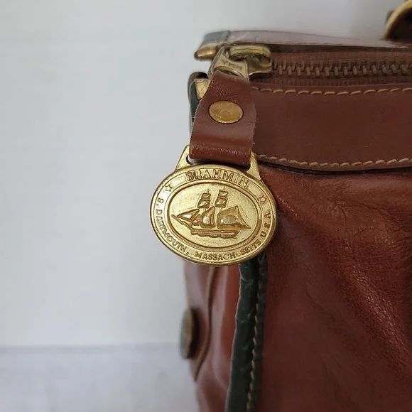 Brahmin vintage brown leather handbag - Picture 2 of 16